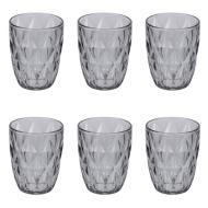 Set 6 bicchieri Celine Sibilla grigio fumè cl 34