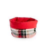 Cestino pane in cotone e poliestere Kilt cm 16