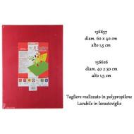 Tagliere in polietilene per alimenti rosso