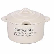 Formaggiera con coperchio in gres Victionary