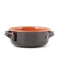 Casseruola a due manici in terracotta
