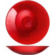 Centrotavola in vetro effetto glitter Charme Red cm 40
