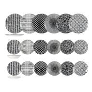 Servizio piatti in porcellana 18 pezzi Mirage