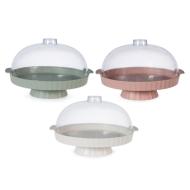 Porta torta in polipropilene con piede Coliseum cm 35 (colori assortiti)