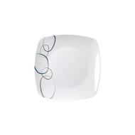 Piatto piano in melamina Cascade