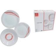 Servizio piatti 18 pezzi Flow Red
