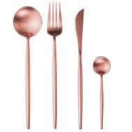 Set 24 posate in acciaio inox Preciosa finitura rame satinato