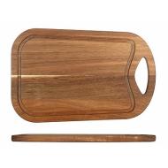 Tagliere in legno di acacia con bordo 36x24 cm
