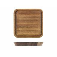 Vassoio quadrato in legno di acacia