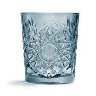 Set 6 bicchieri in vetro Hobstar Blue Dof cl 35