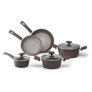 Batteria di pentole in alluminio antiaderente Vivà 8 pezzi