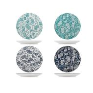 Set 4 piatti piani in porcellana Victoria cm 27