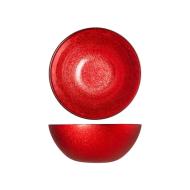Insalatiera in vetro effetto glitter Regent Red cm 22