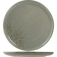 Set 4 piatti da pizza in stoneware grigio Reactive cm 30,5