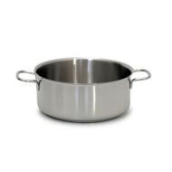 Casseruola fonda a due maniglie in acciaio inox