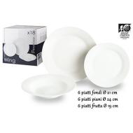 Servizio tavola 18 pezzi Wing
