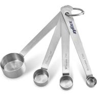 Set 4 misurini a cucchiaio in acciaio inox