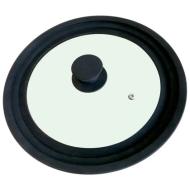 Coperchio in vetro e silicone multi diametro cm 16-18-20