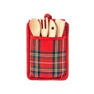 Porta mestoli con strofinaccio Scottish