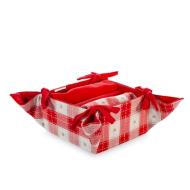 Cestino in cotone e poliestere Woodland con 3 strofinacci