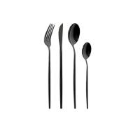 Servizio posate 24 pezzi in acciaio inox Porto Black