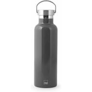 Bottiglia termica in acciaio inox grigio 0,75 litri