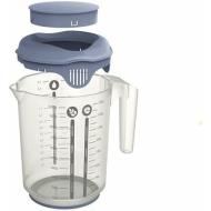 Brocca graduata con coperchio Fresh blu 1,5 litri
