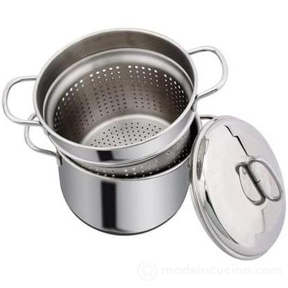 Pentola cuocitutto 3 pezzi in acciaio inox per induzione