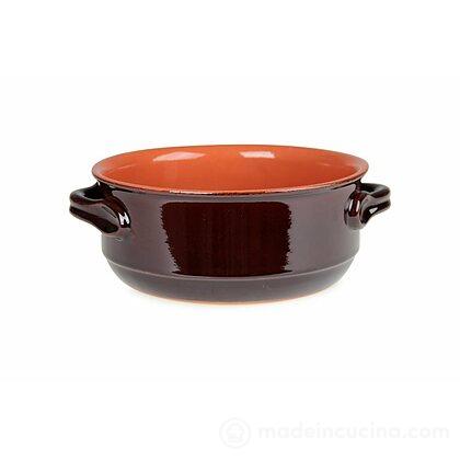 Casseruola a due manici in terracotta