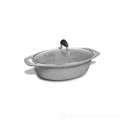 Casseruola ovale con coperchio Pietravera Plus