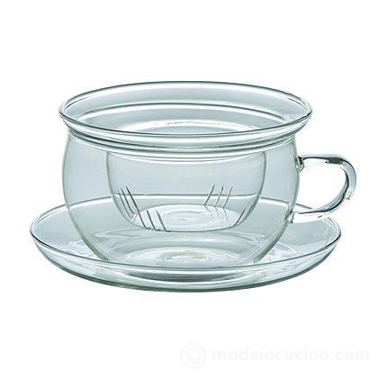 Tazza da tè con piattino e filtro Tea Time