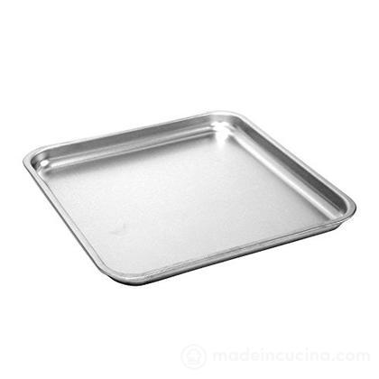 Teglia in acciaio inox cm 32x32x3