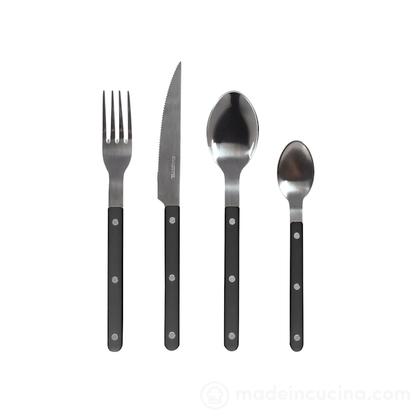 Set 24 posate in acciaio inox con manico in plastica Invictus