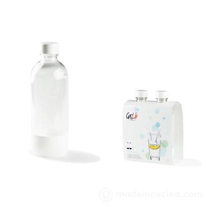 Set 2 bottiglie universali da 1 litro per gasatore d'acqua Gas Up (colori assortiti)