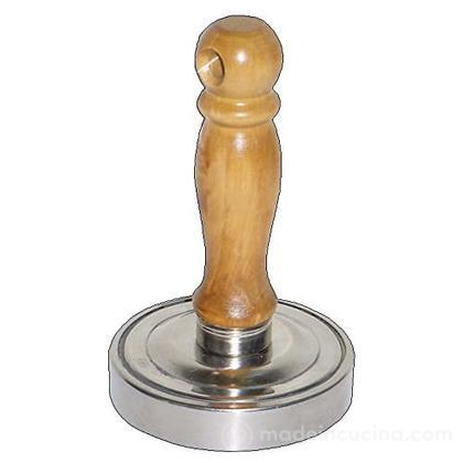 Batticarne in acciaio inox con manico in legno