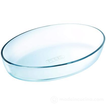 Teglia ovale in vetro borosilicato cm 30x21x6
