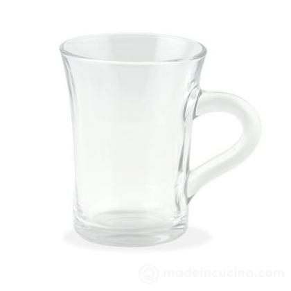 Set 6 tazze mug da Thè in vetro ml 230