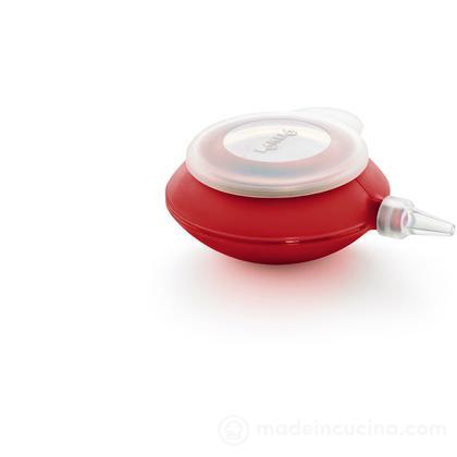 4 Bocchette con tappo in silicone Decopen Penna per decorare colore: Rosso Lékué 