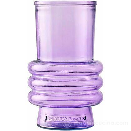 Vaso in vetro riciclato Altea viola cm 17