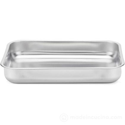 Teglia da forno in acciaio inox cm 20x14x4,5