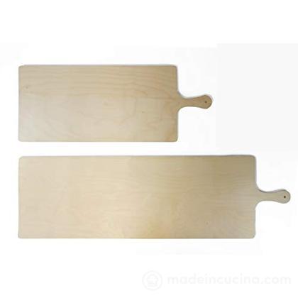 Tagliere rettangolare per pizza con manico cm 72x18