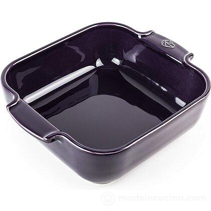 Teglia quadrata in ceramica Appolia melanzana