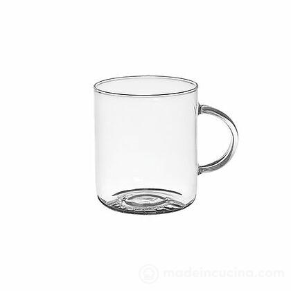 Tazza mug in vetro borosilicato 430 ml