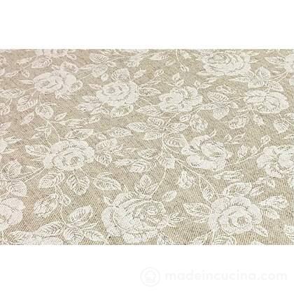 Tovaglia con trattamento antimacchia Rose cm 140x240