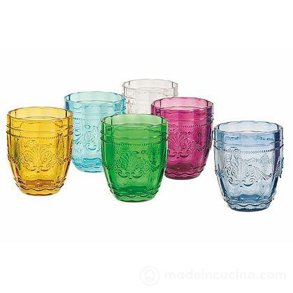 Set 6 bicchieri acqua colorati Syrah
