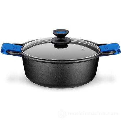 Casseruola alta per induzione con coperchio e presine Solid+ cm 32