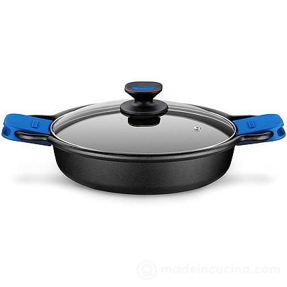 Casseruola Ecochef Titanio 30cm - Antiaderente Quantanium, Alluminio Fuso 5mm, Per Induzione E Forno