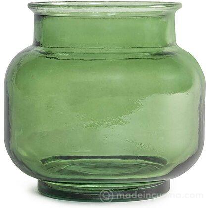 Vaso in vetro riciclato verde Hurricane