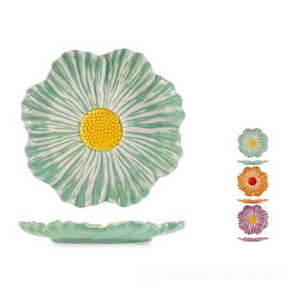 Set 6 piatti in ceramica Fiore cm 26