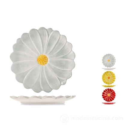 Set 6 piatti in ceramica coupe Fiore cm 26